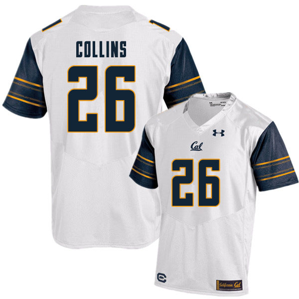 Men #26 DeShawn Collins Cal Bears College Football Jerseys Sale-White